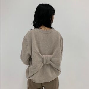 COS Light Beige Ribbon Knit Sweater